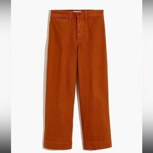 Madewell Slim Emmett Wide Leg Crop Pants